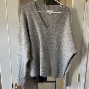 BP Gray V-Neck Women's Sweater